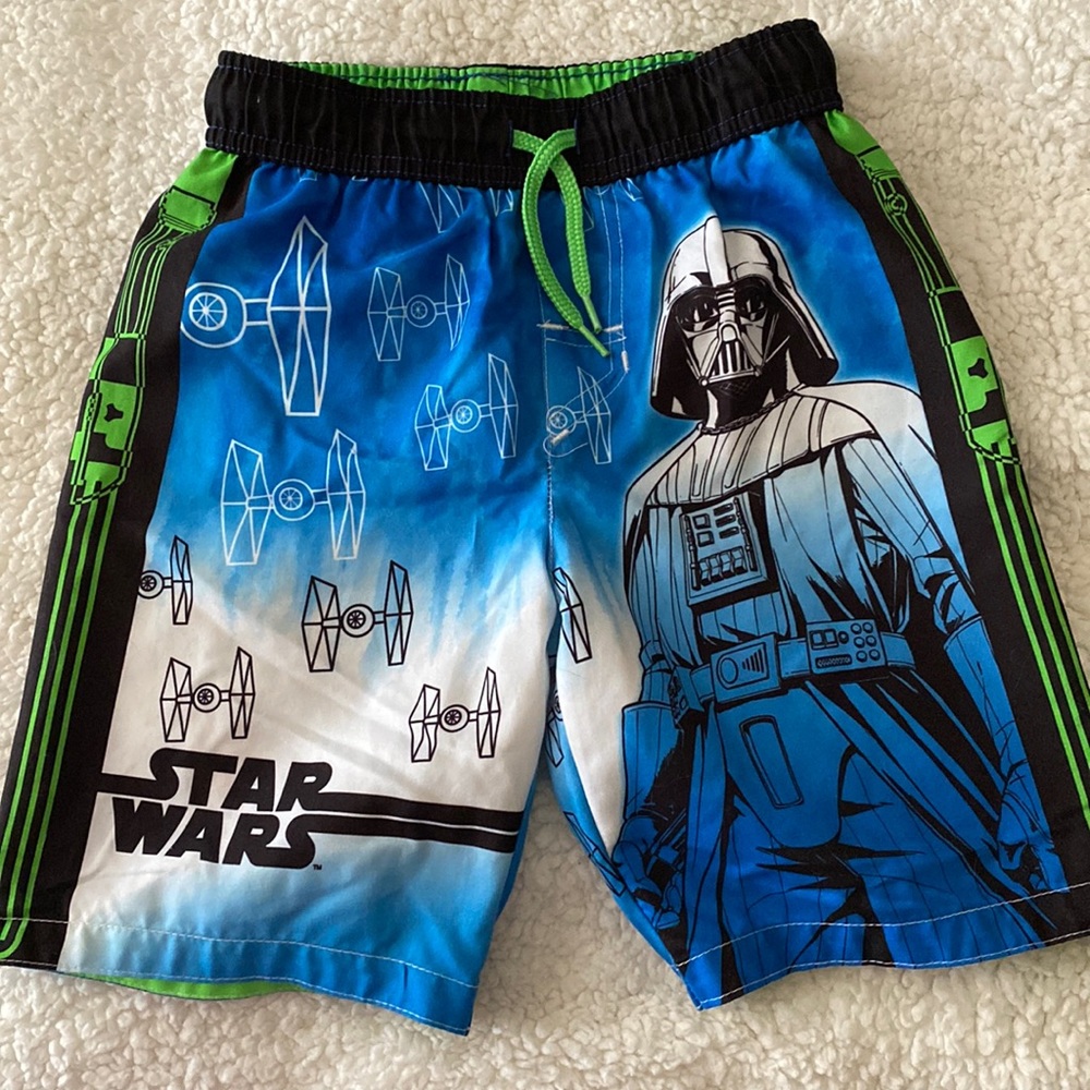 Boys Star Wars swim shorts. Good condition.